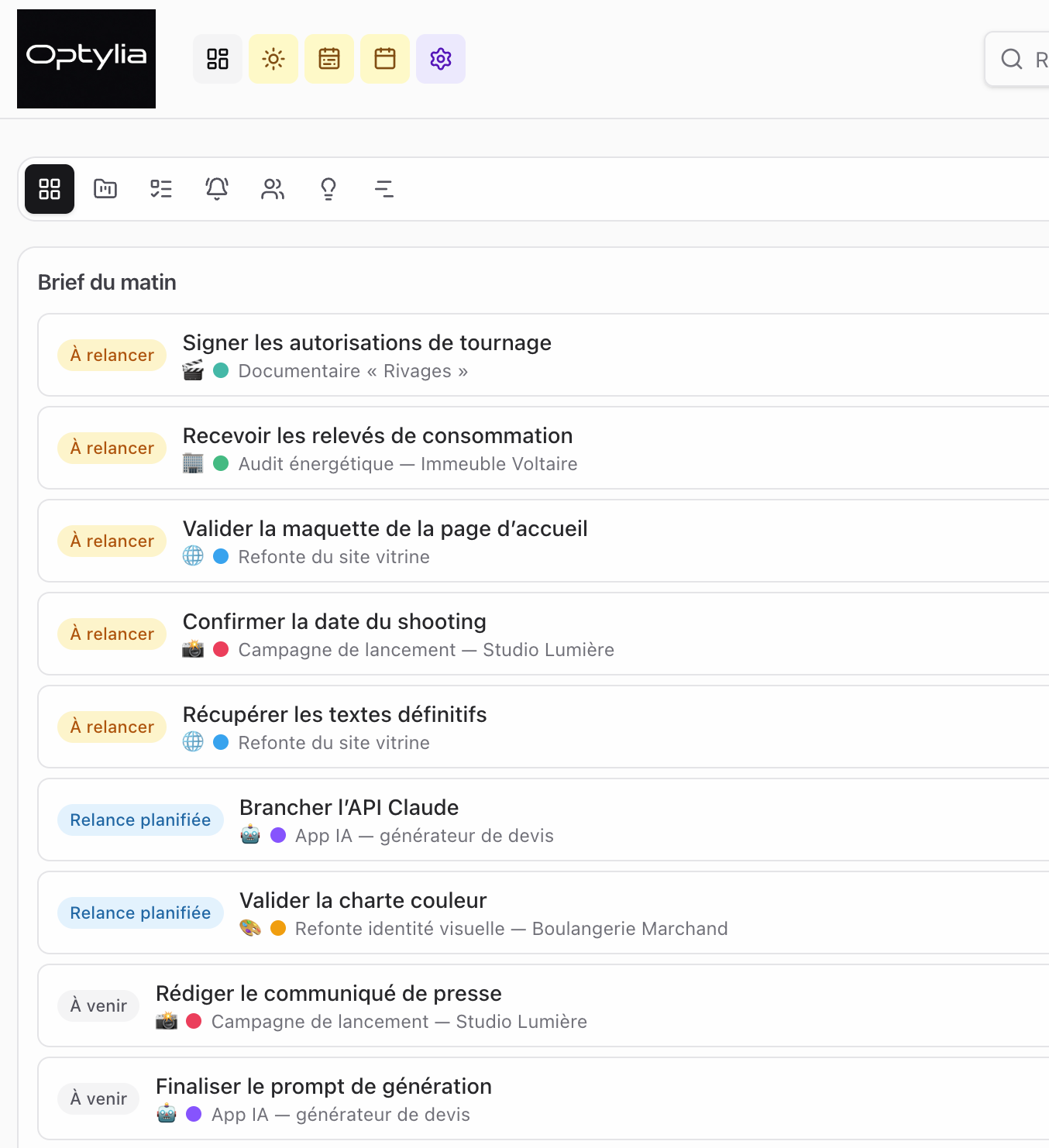 L'avis IA généré pour un projet